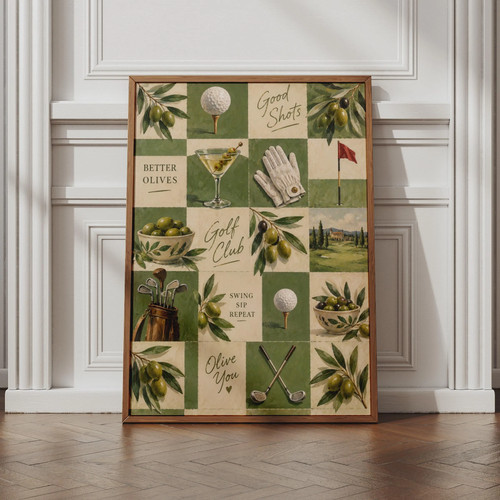 Golf and olive - golf,