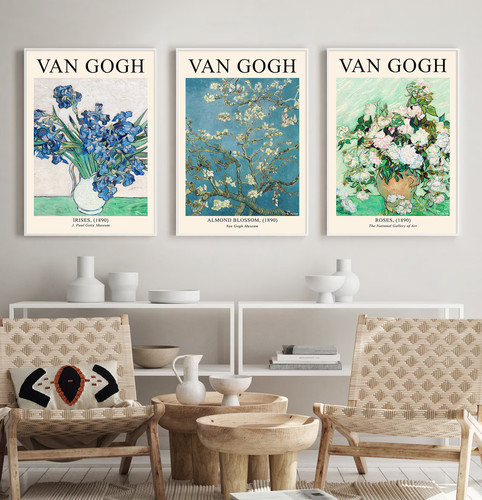 Set three van gough - a3,