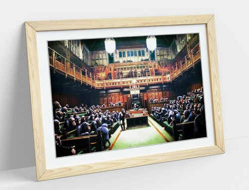 Banksy monkey parliament - monkey,