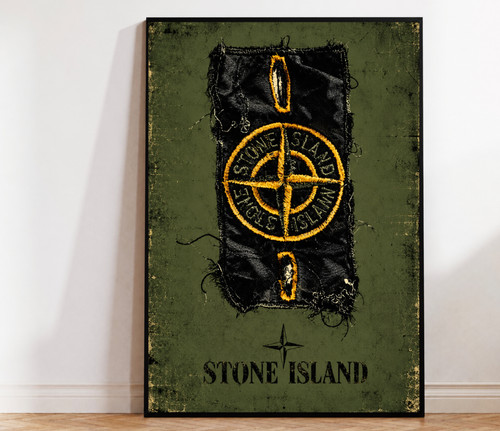 Stone island poster print - a4,