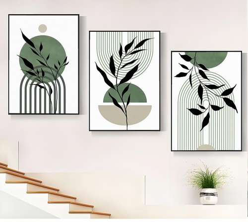 Sage green boho wall - wall, decor
