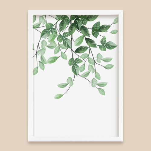 Botanical green wall art - botanical,