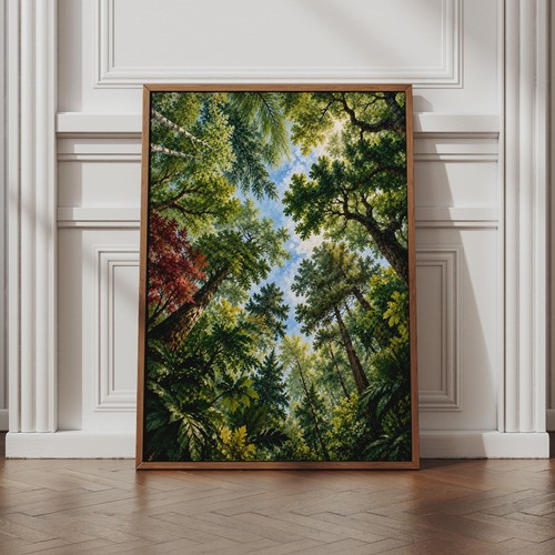 Forest canopy wall art - forest,