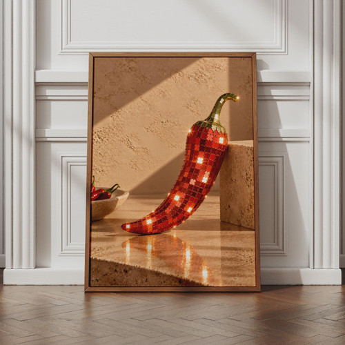 Disco chilli pepper - pepper, poster