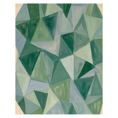 Green geometric abstract - green,