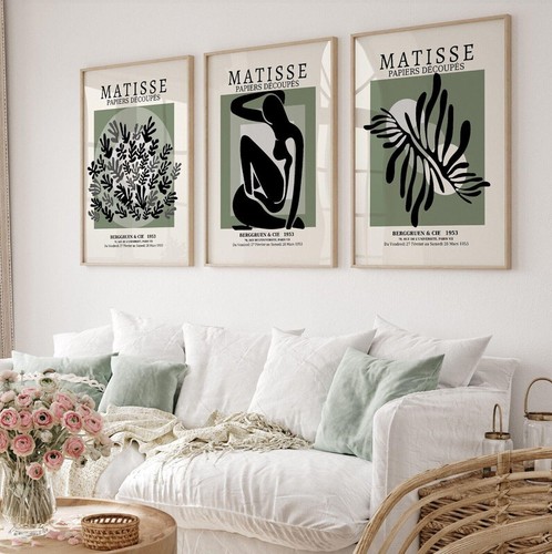 Gallery wall art neutral green - wall,