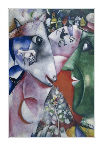 Chagall and the - village, -art