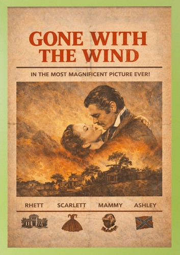Gone with the wind - gone, retro
