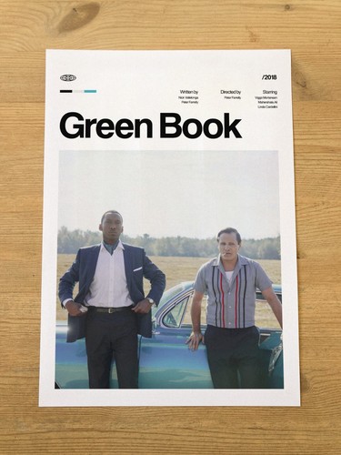Green book poster retro - green,