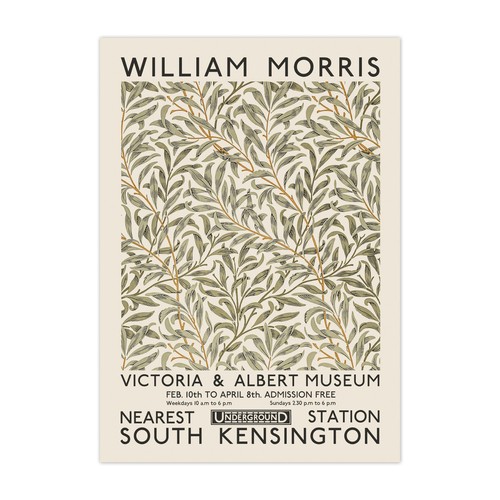 Green william morris poster - william,