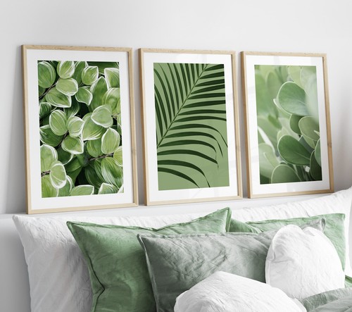 Set sage green botanical - 3,