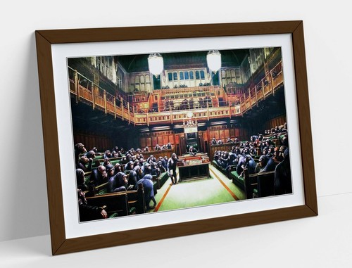 Banksy monkey parliament - banksy,