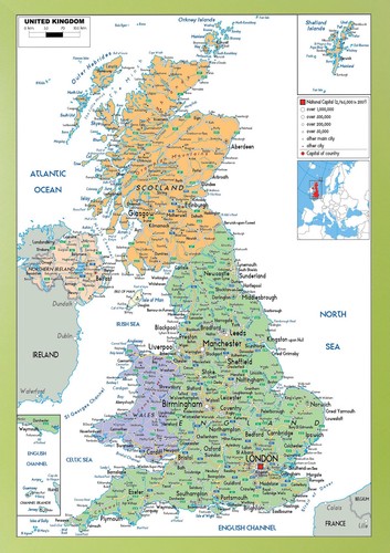 Map england wales - uk,