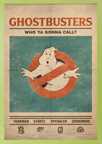 Ghostbusters retro style - retro,
