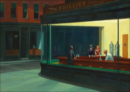 Edward hopper nighthawks - hopper,, -art
